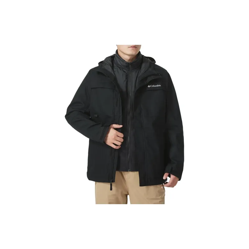 Columbia Loma Vista 2 FW24 Waterproof And Warm Windbreaker Jacket Men's Black-2