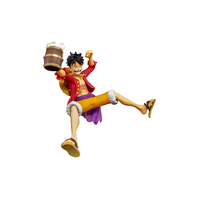 BANPRESTO Monkey D. Luffy Glass Factory, One Piece, Let's Feast, Monkey D. Luffy Bonus Gifts-0