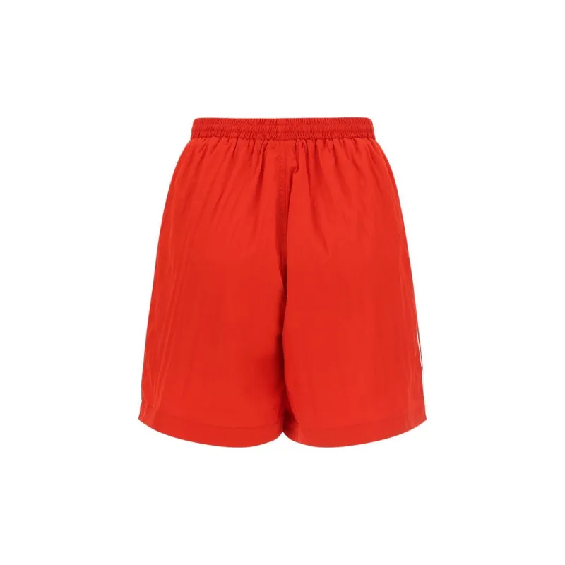 Balenciaga X Adidas Crepe Technical Fabric Shorts Red-1