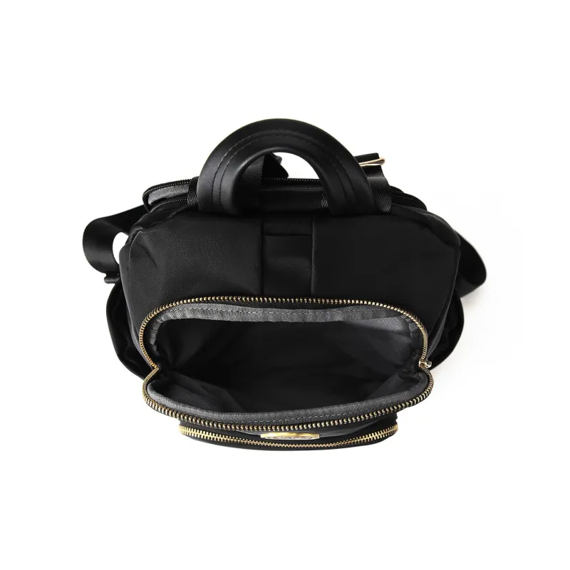 PIERRE CARDIN Fabric Commute Travel Multifunction Backpack Regular Women's Black-2