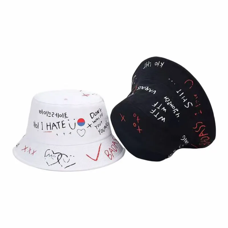 PLAN IN Cotton Bucket Hats Unisex-1