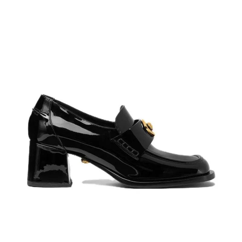 VERSACE Alia 55mm Leather Loafers-1