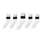 5-Pack White and Black
