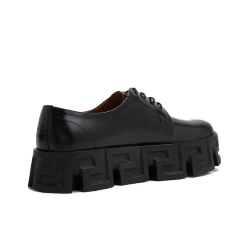 VERSACE Greca Labrynth Lace Up Black-3
