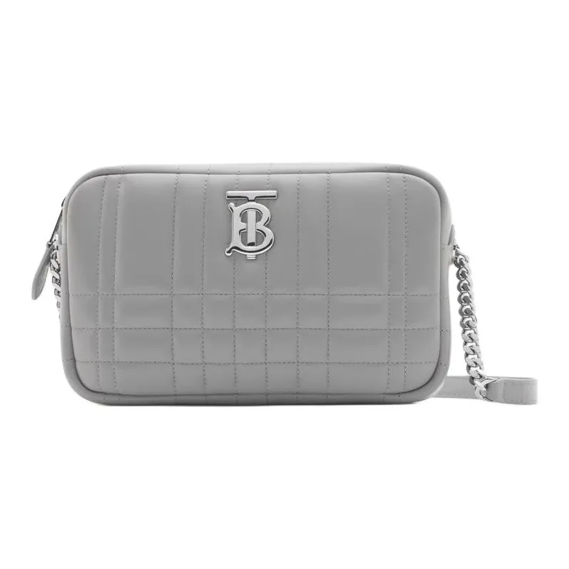 Burberry Lambskin Camera Bag, Shoulder Bag Trumpets Women's Cloud Gray-0