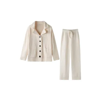 MEITENG Pajama Set Winter Women's White