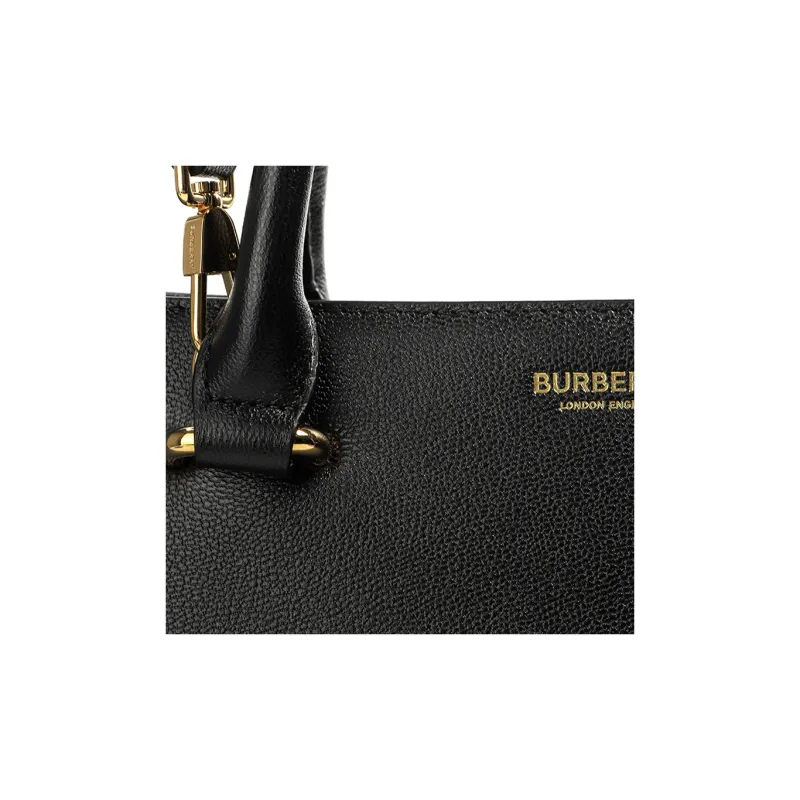 Burberry Calfskin Shoulder Bag, Crossbody Bag, Handbag Women's Black-7