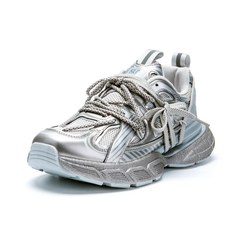 KUX Cushioning Anti-Slip Wear-Resistant Breathability Low-Top Chunky Sneakers Unisex-2