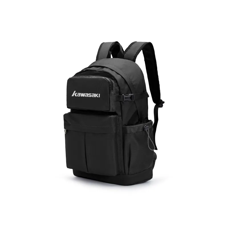 Kawasaki Fabric Backpack Unisex Black/Ecru/Khaki/Dark Blue-1