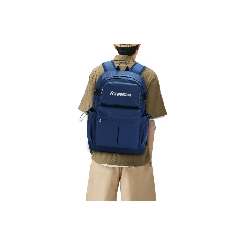 Kawasaki Fabric Backpack Unisex Black/Ecru/Khaki/Dark Blue-27