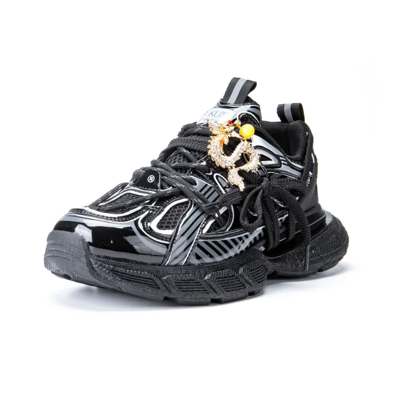 KUX Cushioning Anti-Slip Wear-Resistant Breathability Low-Top Chunky Sneakers Unisex-22