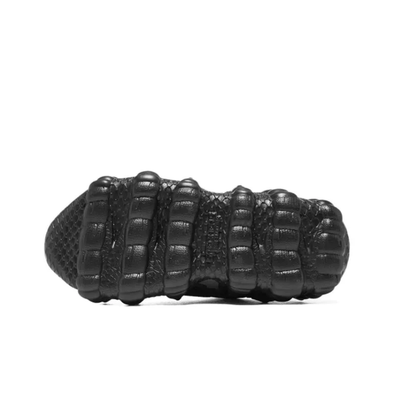Skechers Low Top Kids Lifestyle Shoes Black Green Teenagers-4