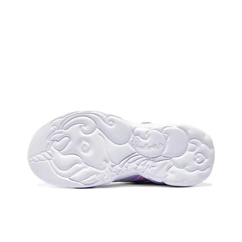 Skechers Unicorn Storm Slip Resistant Breathable Kids Lifestyle Shoes Purple Green Teenagers-3