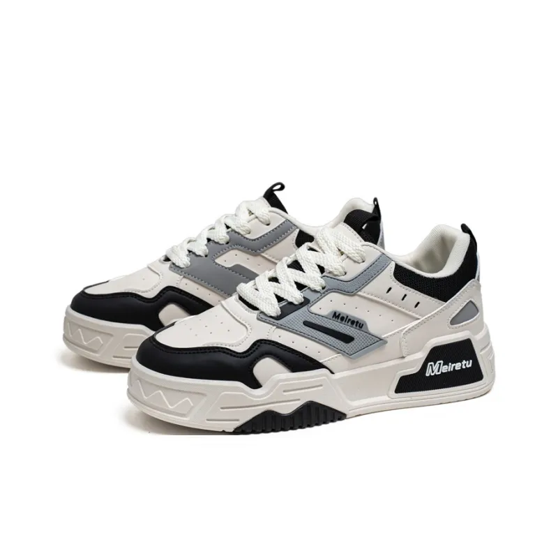 Meiretu Abrasion Resistant Balance Low Top Skateboard Shoes Men's-1