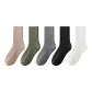 Coffee 1+Army Green 1+Dark Gray 1+Black 1+White 1[Autumn-Winter Fleece Socks]