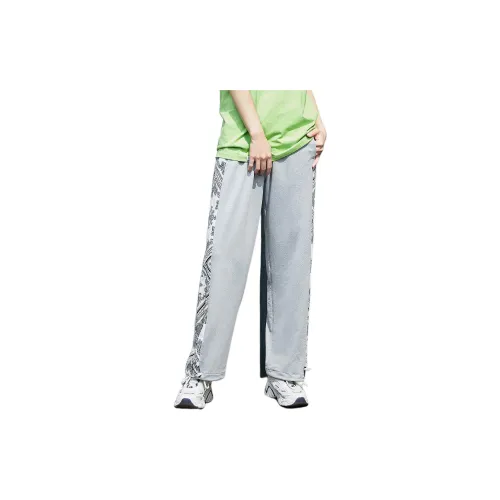 WARRIOR Knitted Sweatpants Unisex Light Gray