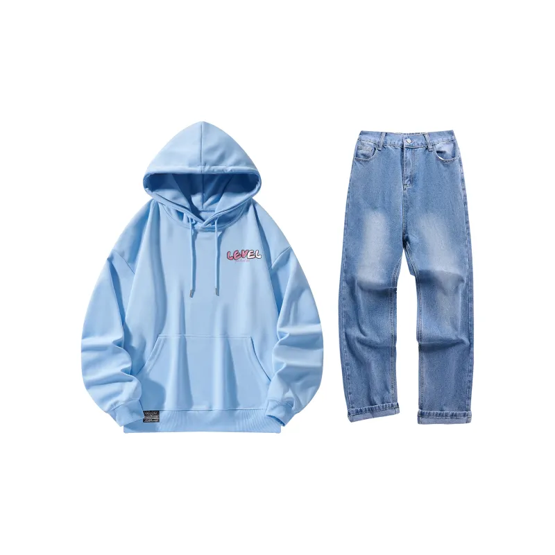 LEVEL Sweatshirt Sets Unisex-29