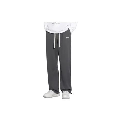 WARRIOR Knitted Sweatpants Men Dark Gray