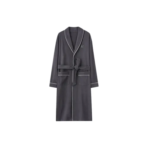 Huggy Kissy Bathrobes Men's Ink Gray