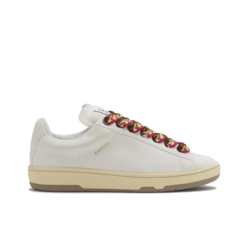 Lanvin Curb Low Top Skateboard Shoes Women's White-1