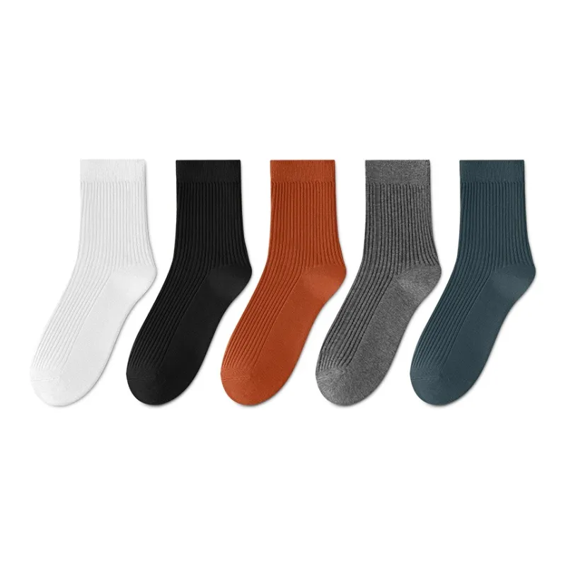 MIIOW Mid Calf Socks Men's 5 Pack-16