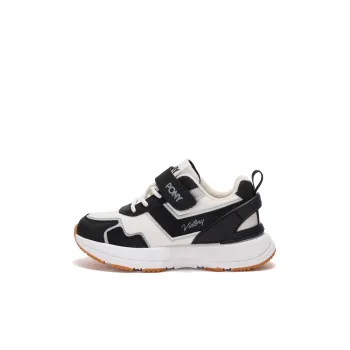 PONY Cushioning Wear Resistant Kids Lifestyle Shoes Black White Kids'
