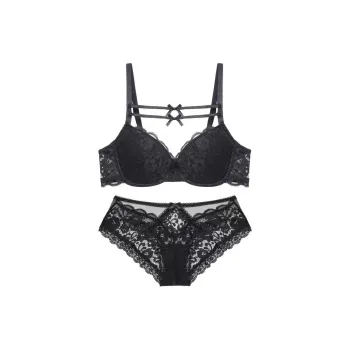 XIUDAI Underwear Set Women's Black