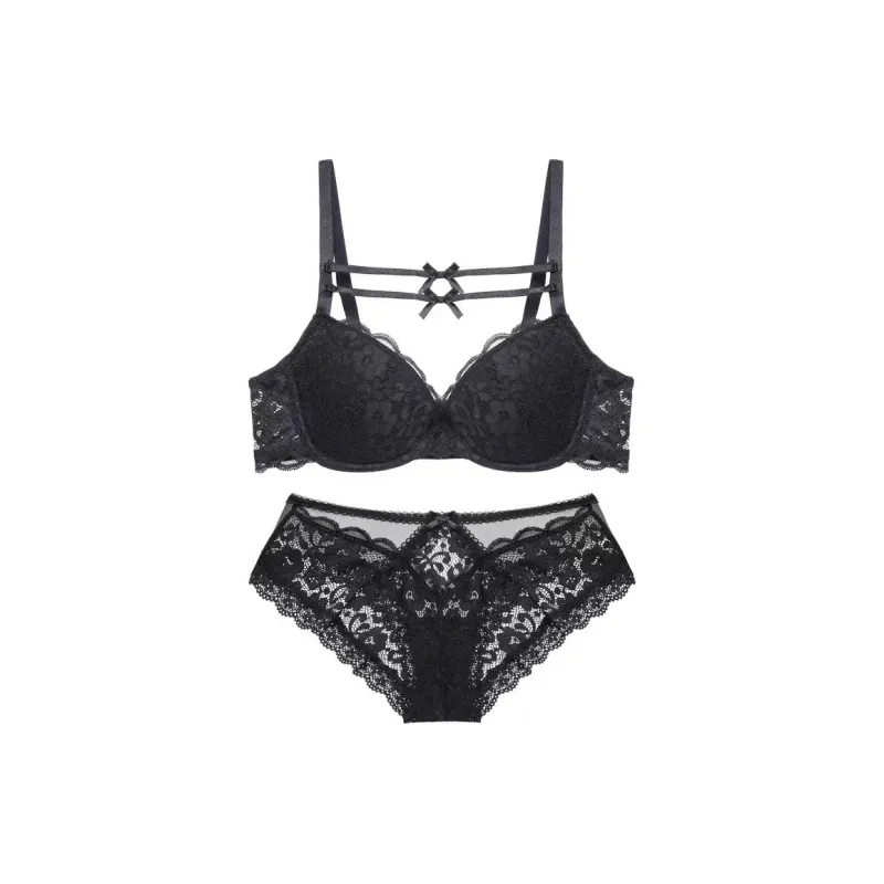 XIUDAI Underwear Set Women's Black-0