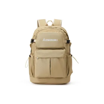 Kawasaki Fabric Backpack Unisex Black/Ecru/Khaki/Dark Blue