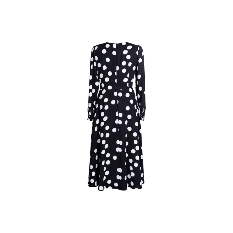 ROEYSHOUSE Long Sleeved Dresses Women's Polka Dot-1