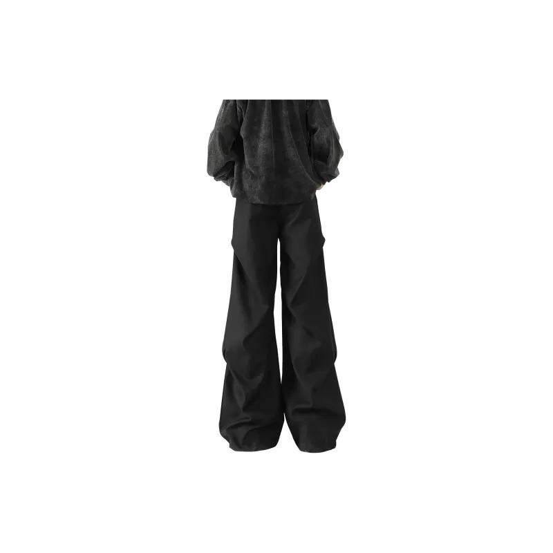 HOKLV Casual Pants Unisex Classic Black-1