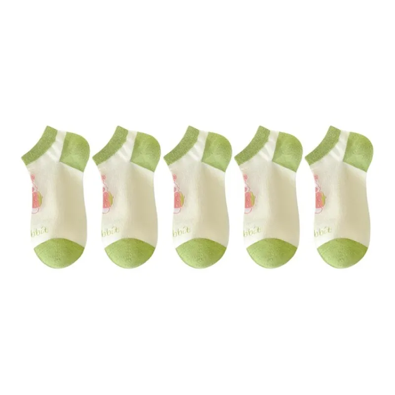 ROBINHOOD No Show Socks Women's 5 Pack-14