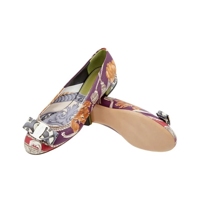 FERRAGAMO Varina Casual Single Shoes Women's Purple-3