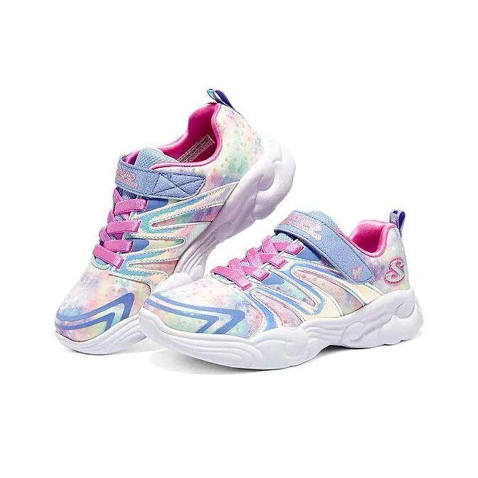 Skechers Unicorn Storm Slip Resistant Breathable Kids Lifestyle Shoes Purple Green Teenagers-1
