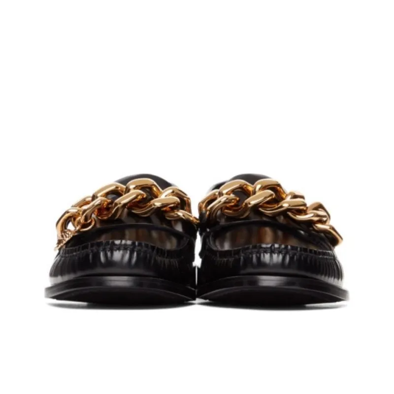 VERSACE Girl Casual Shoes Low Heel Men's Black-3