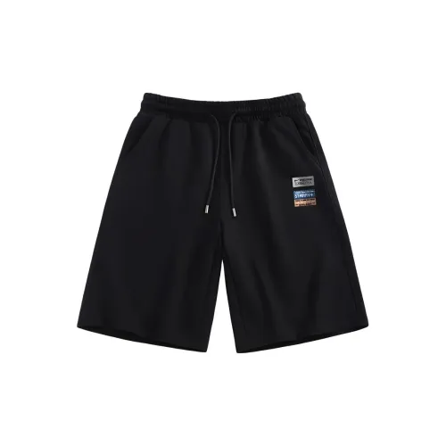 WARRIOR Casual Shorts Men Black-WHL Star Blue Label X