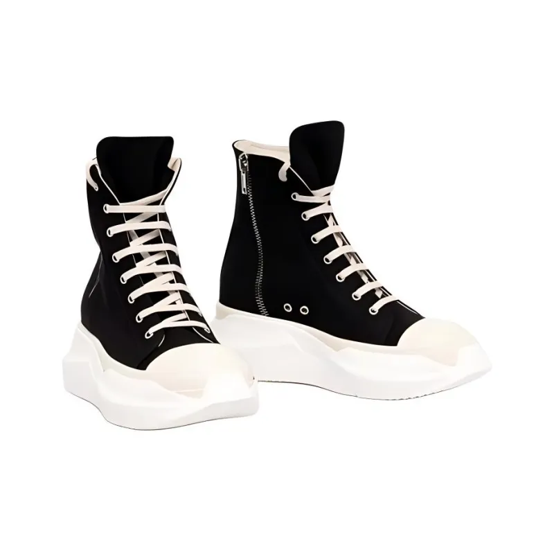 Rick Owens DRKSHDW Abstract High Top Embroidered Pentagram Black-2