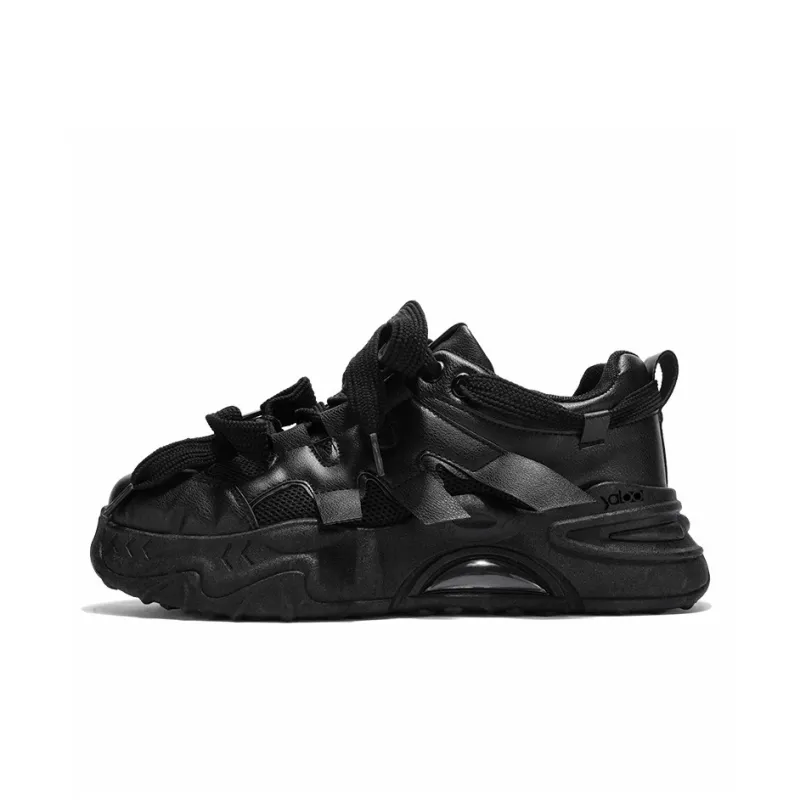 Yalu Chunky Sneakers Men Low Top Beige/Black-5
