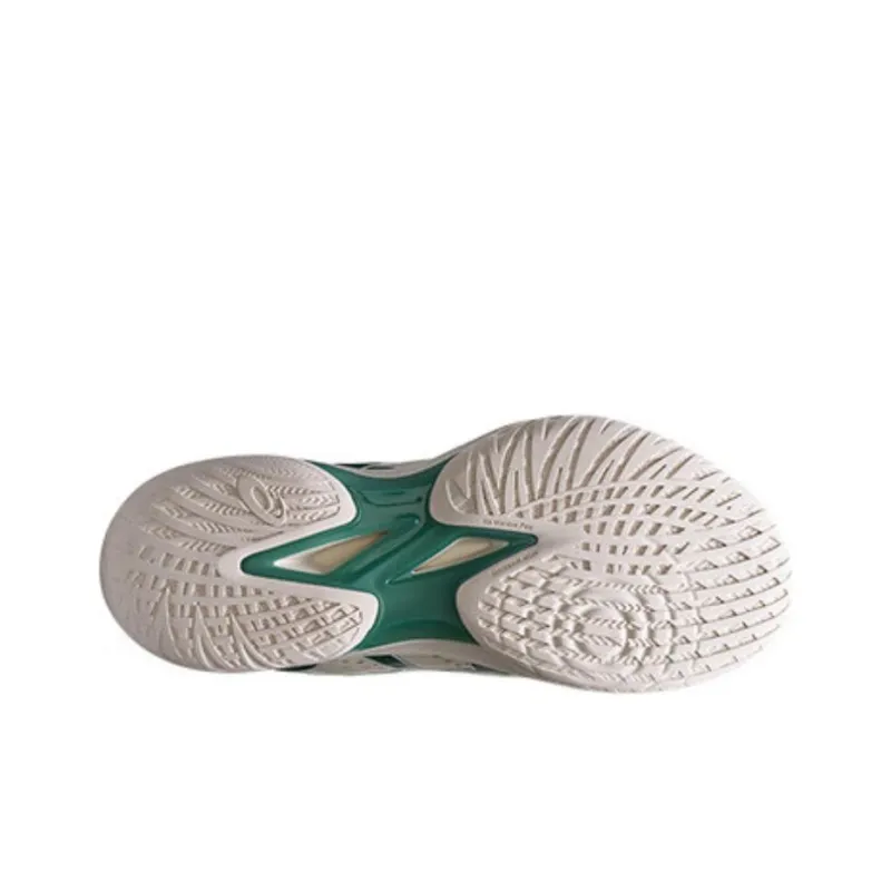 Asics GELHOOP V16 Anti Slip Wear Resistant Mid Top Basketball Shoes Men's White Green-2