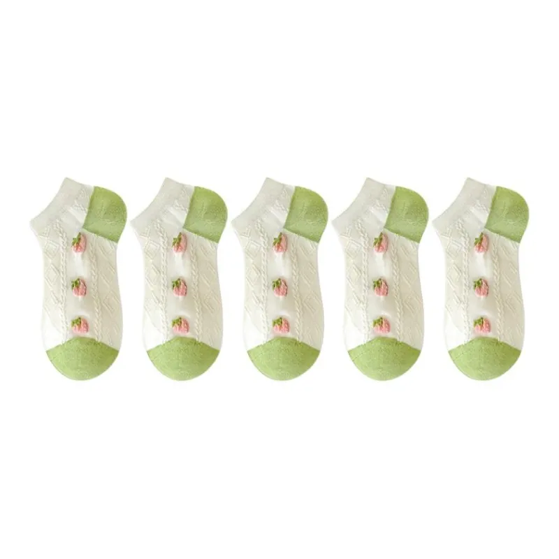 ROBINHOOD No Show Socks Women's 5 Pack-12