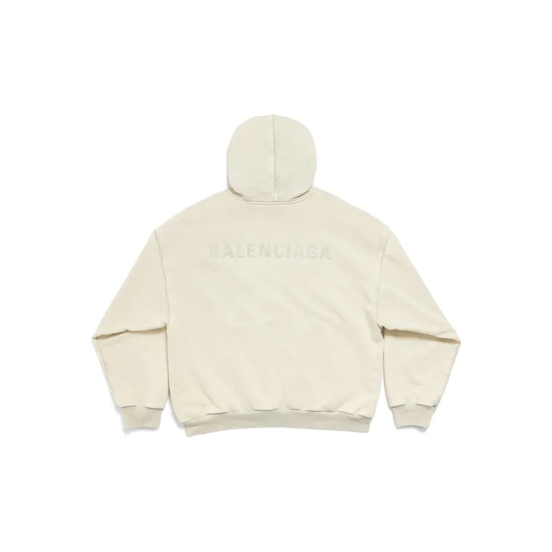 Balenciaga Logo Embroidered Hoodie-1