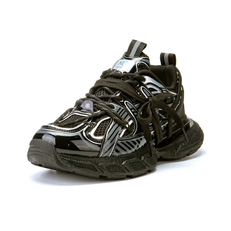 KUX Cushioning Anti-Slip Wear-Resistant Breathability Low-Top Chunky Sneakers Unisex-9