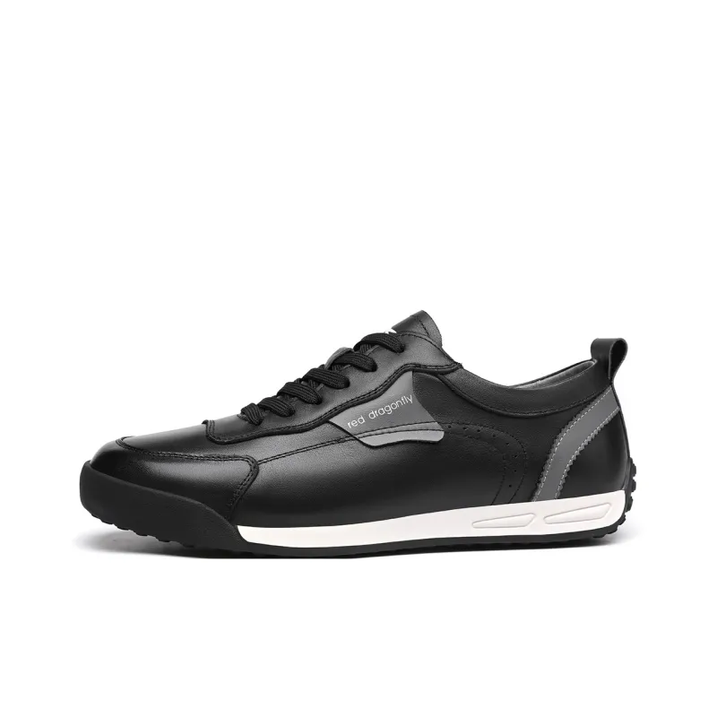 RED DRAGONFLY Athletic Shoes White Sneakers Abrasion Resistant Low Top Color Blocking Flat Casual Shoes Men's-2