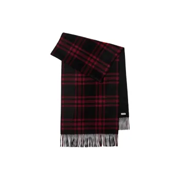 Burberry Cashmere Knit Scarves Unisex Red