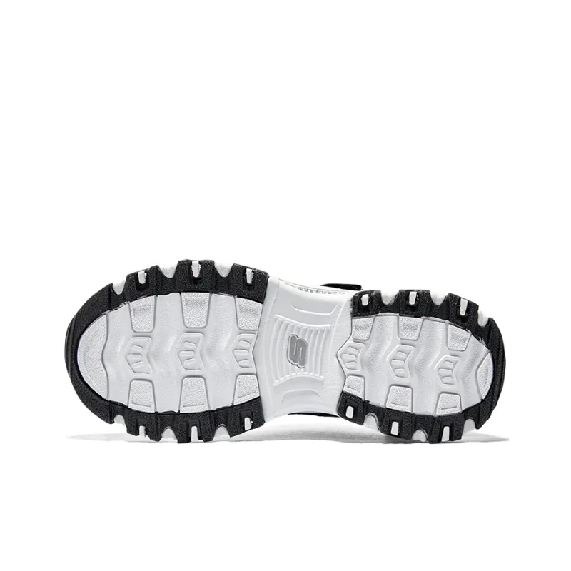 Skechers Girls Cushioning, Wear Resistant Low Top Kids Lifestyle Shoes Black Multicolor Teenagers-5