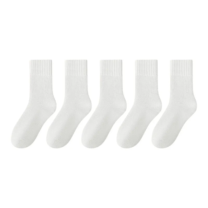 MIIOW Mid Calf Socks Men's 5 Pack-0