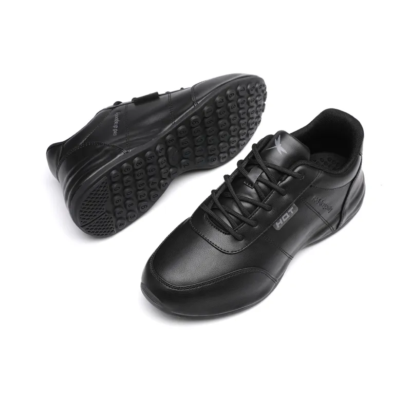 RED DRAGONFLY Platform Wear Resistant Height Increasing Low Top Slip on Athletic Shoes White Sneakers Men's-9