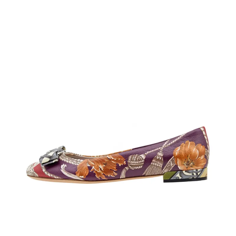 FERRAGAMO Varina Casual Single Shoes Women's Purple-0