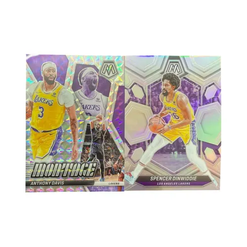 PANINI 2023 24 Mosaic Lakers Davis Mosaic Fold+Dinwiddie Silver Fold Basketball Card Product Access Sports Cards 2 Pcs