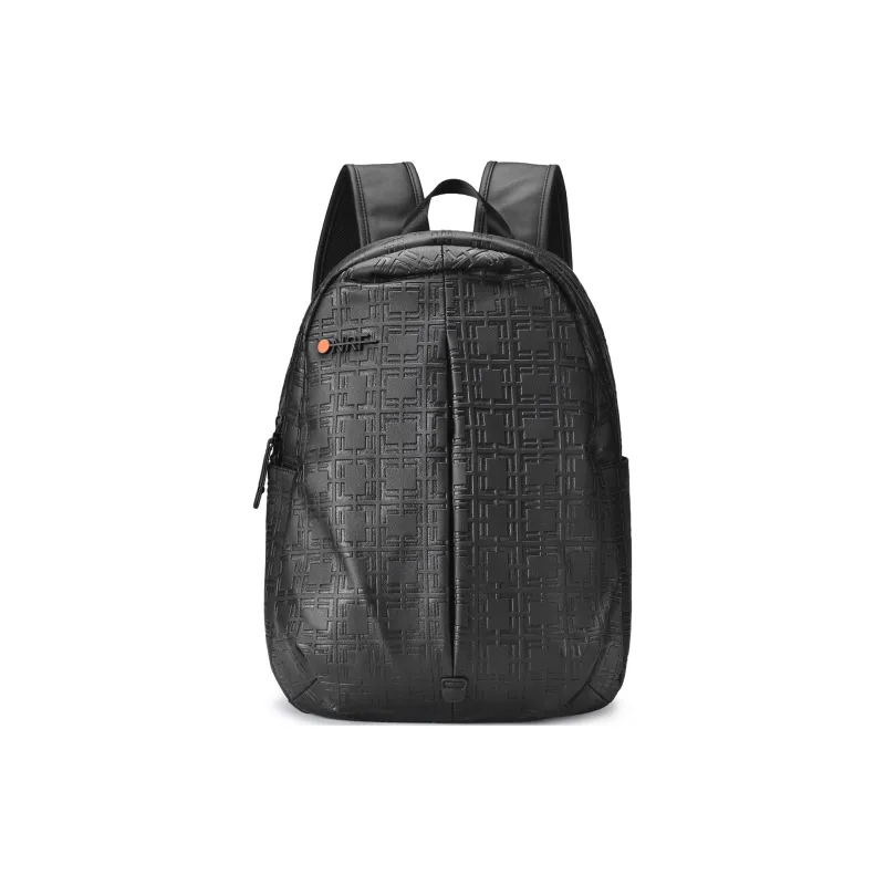 ONRF PVC Backpack Computer Backpack Regular Unisex Black-11